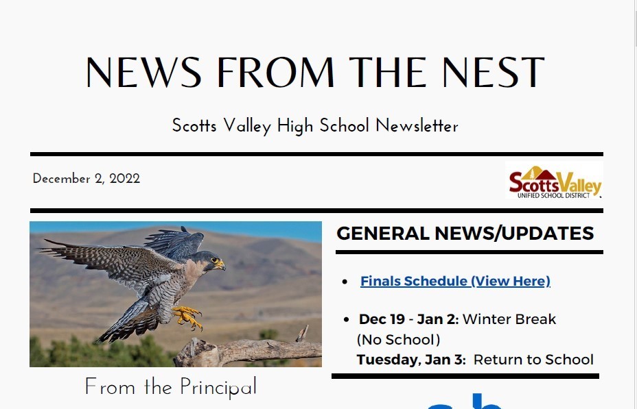 News From the Nest - December 