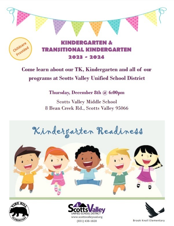 Kindergarten Readiness - Kindergarten & Transitional Kindergarten 2023-2024