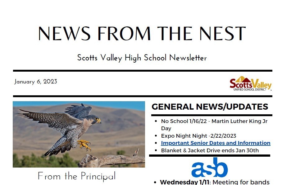 News From the Nest - January 2023