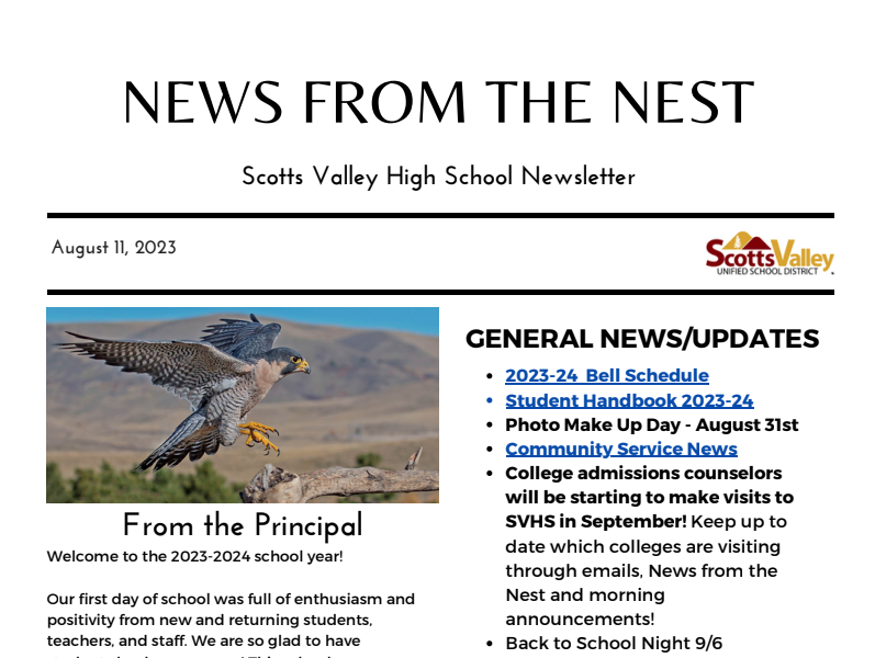 August 2023 - New From the Nest
